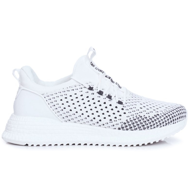 Sapatas esportivas masculinas Big Star White FF174242 branco