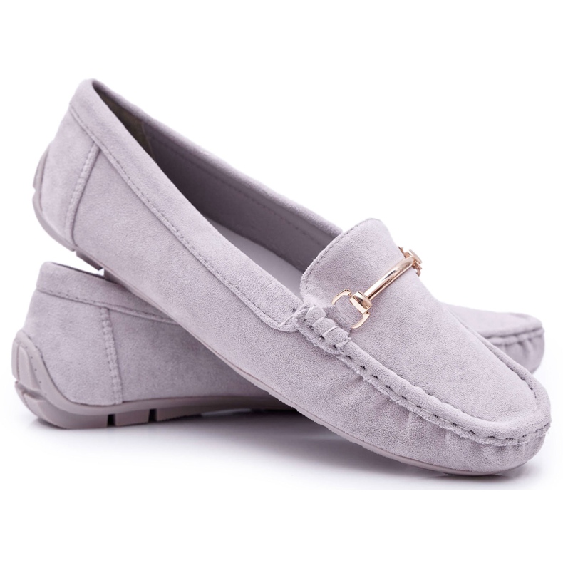 SEA Mocassim cinza camurça Sonnero feminino