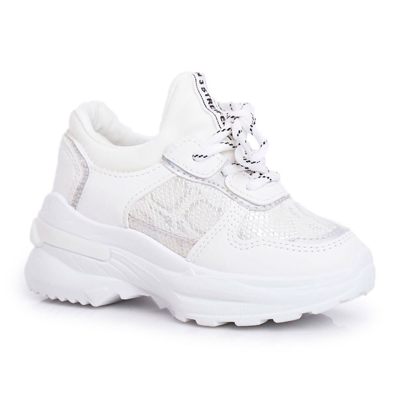 FRROCK Calçado desportivo infantil White Snake Matylda branco
