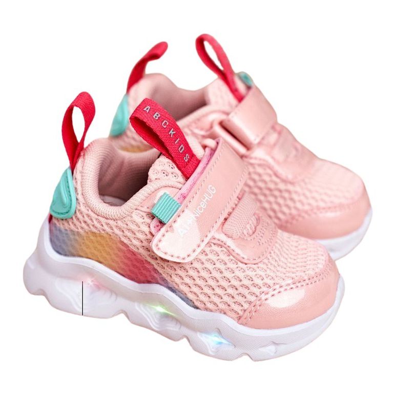 ABCKIDS POLAND Sp. z o.o. Calçados infantis esportivos brilhantes rosa abckids B011105220