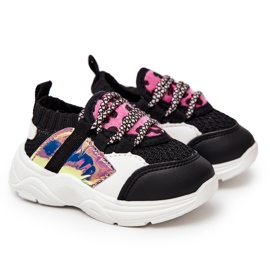 FRROCK Sapatos esportivos pretos Velma para crianças