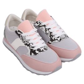 Calçados esportivos femininos BL203 cinza multicolorido