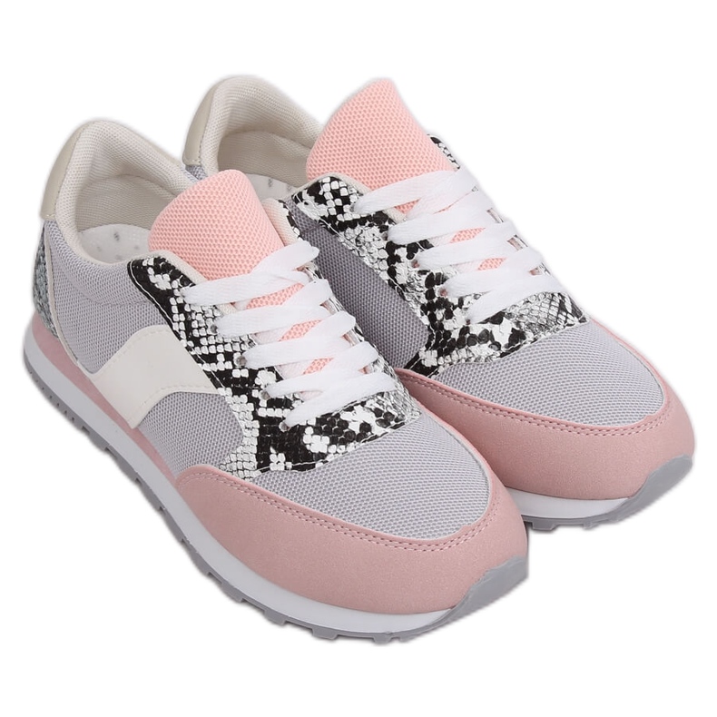 Calçados esportivos femininos BL203 cinza multicolorido
