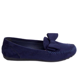 Mocassins azul marinho feminino B2020-6 Dk Blue azul-marinho