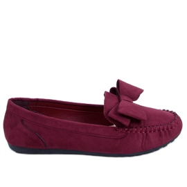 Mocassins Borgonha Femininos B2020-6 Vinho vermelho