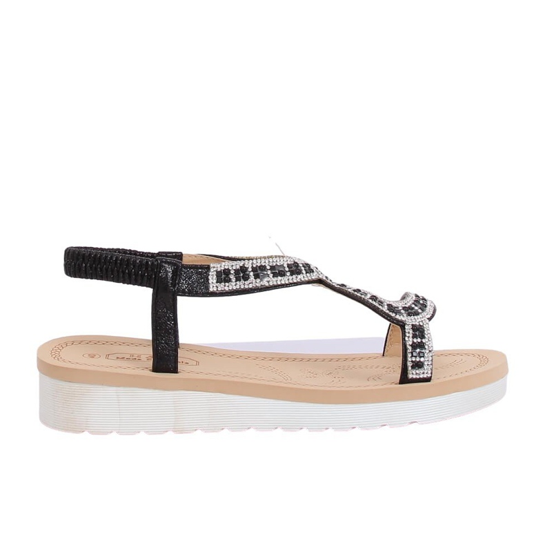 Sandálias femininas pretas HD-129 pretas preto