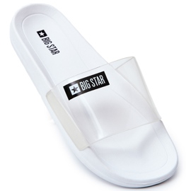 Chinelos femininos Big Star Branco Transparente DD274A258