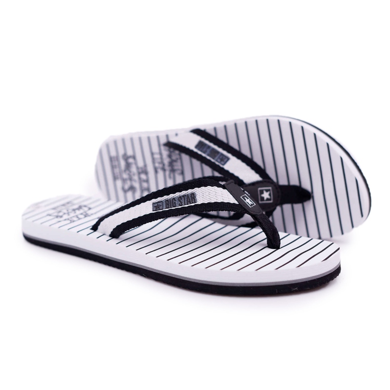 Chinelos femininos flip-flops Big Star Black DD274A251 preto