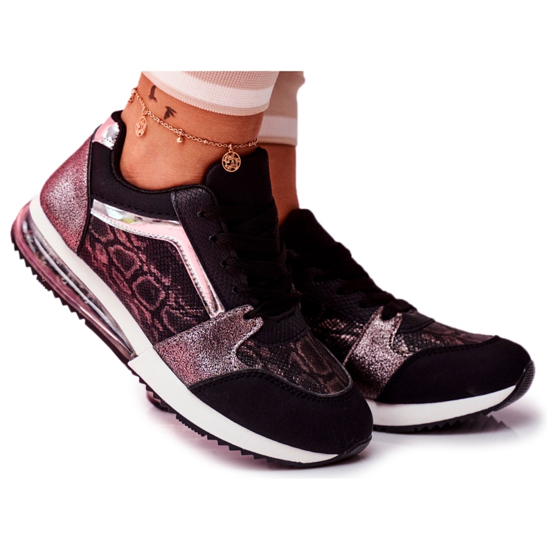 SEA Calçados Esportivos Femininos Tênis Preto Helly