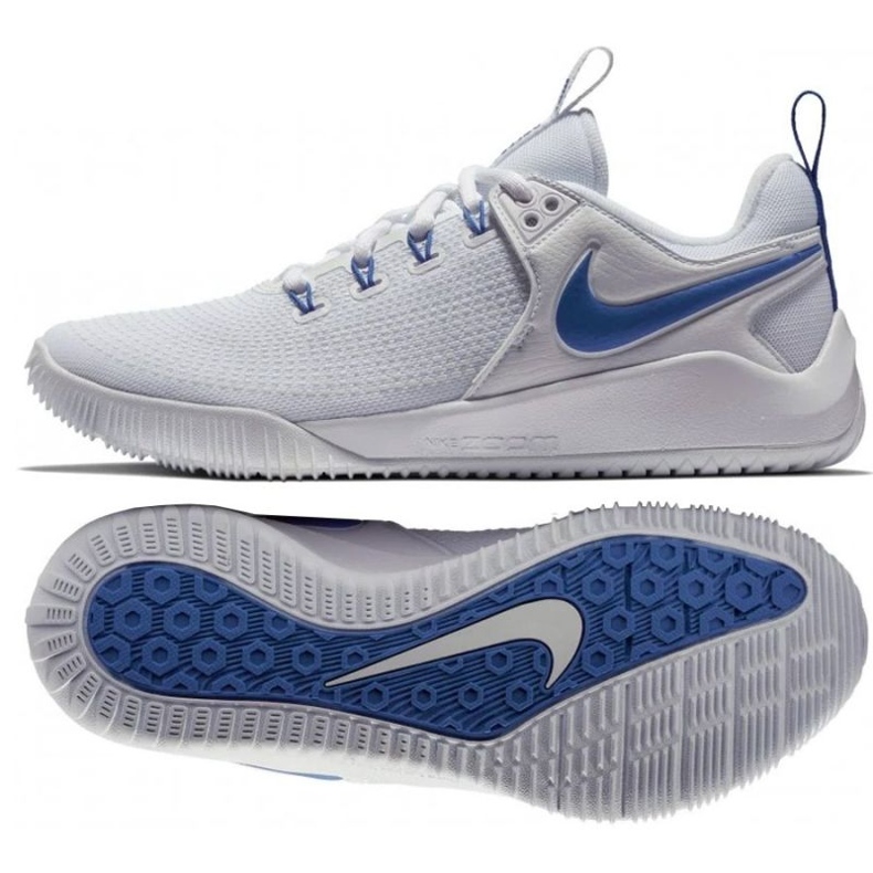 Tênis Nike Air Zoom Hyperace 2 M AA0286-104 de voleibol branco branco