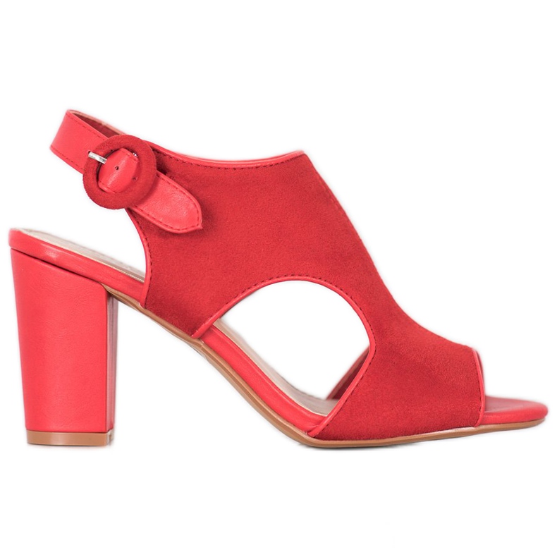 Weide Sandálias Construídas com Camurça vermelho Weide Sandálias Construídas com Camurça vermelho