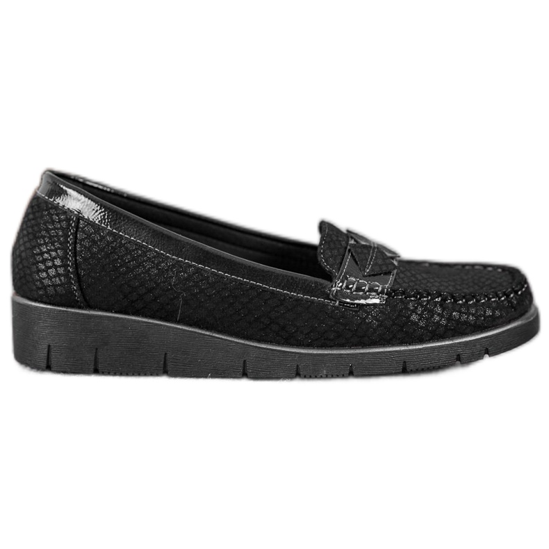 SHELOVET Mocassins têxteis preto