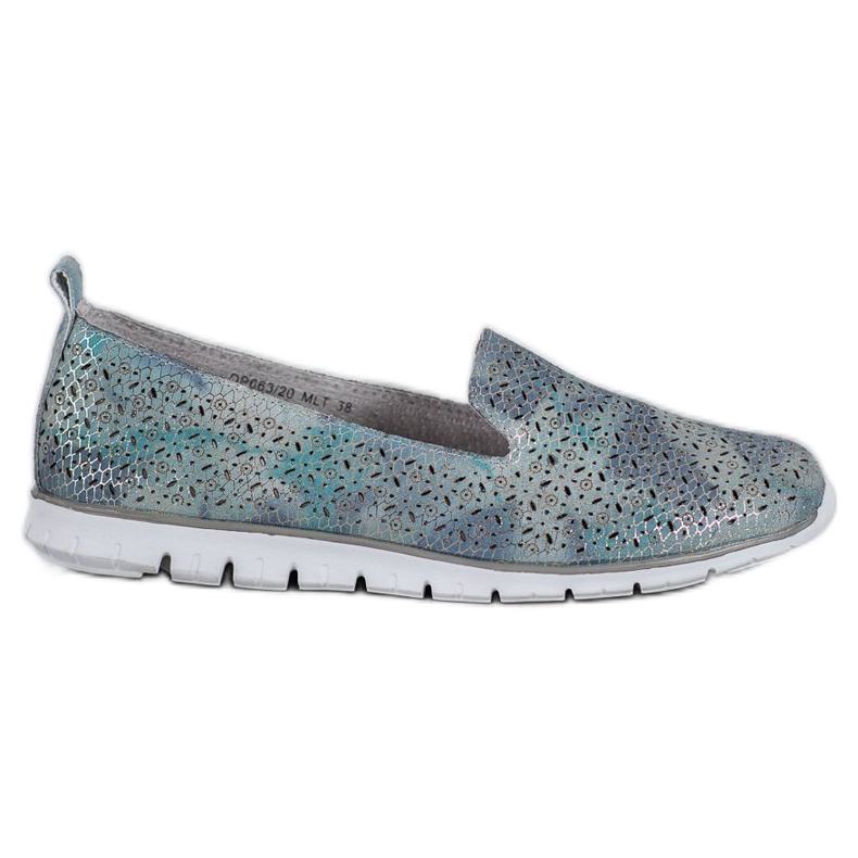 Filippo Senhores de couro na plataforma azul