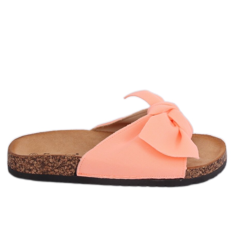Chinelos rosa CK108 rosa na sola de cortiça