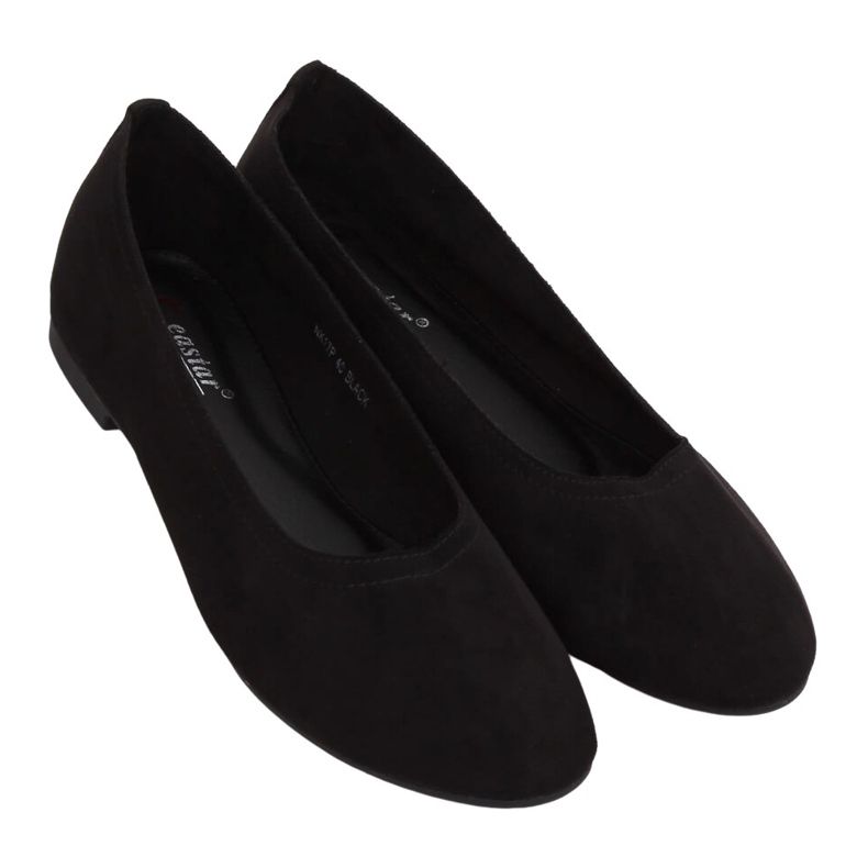 Bailarinas femininas negras macias NK17P Black preto