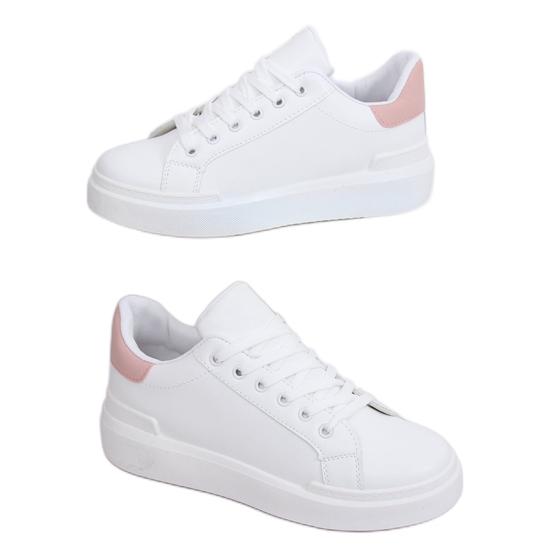 Tênis feminino branco 85-428 WHITE / PINK rosa