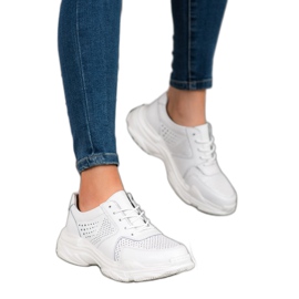 Filippo Tênis Clássicos De Couro branco