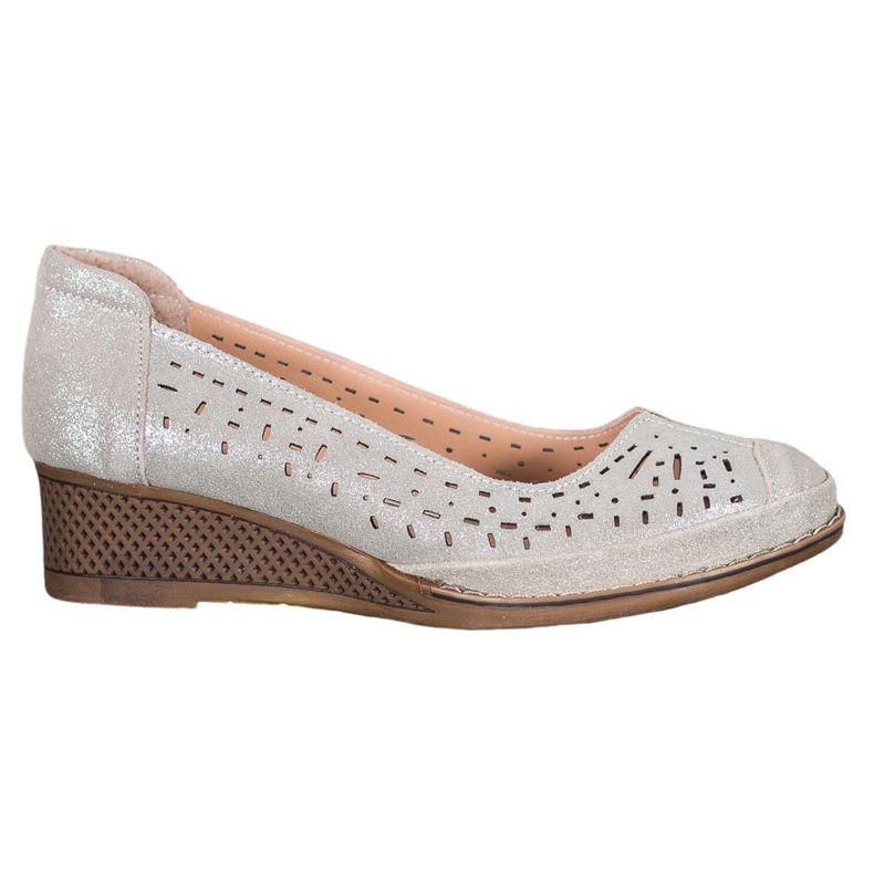 Filippo Bombas de couro com brilho castanho