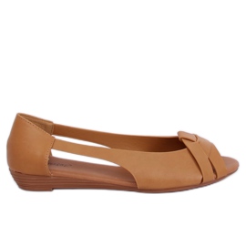 Bailarina recortou camelo CC221P Camel marrom