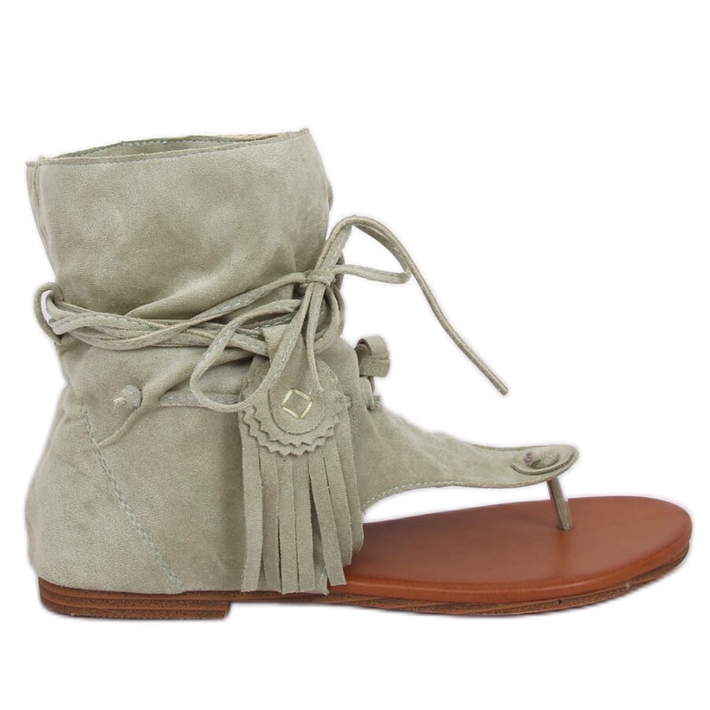 Flip-flops com uma parte superior SL1010P verde celadon