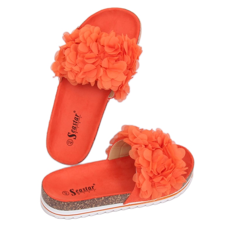 Chinelos Flower Power laranja BG47P Orange Ii Quality