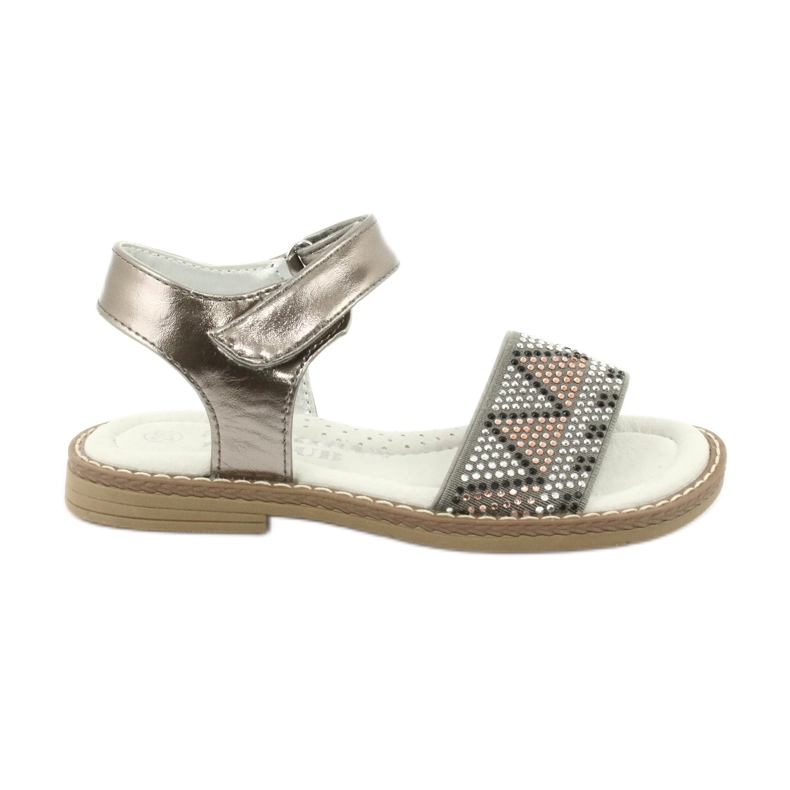American Club Sandals Girls prata