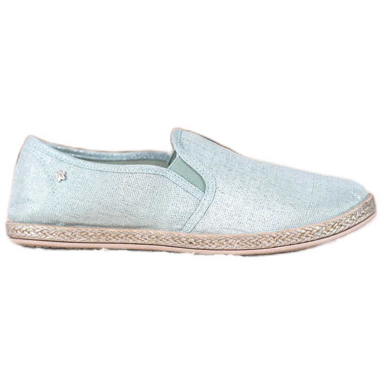 Balada Slipons de tecido leve azul