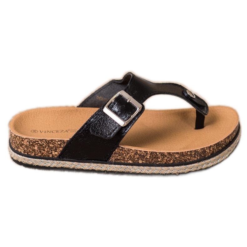 Flip-flops na plataforma VINCEZA preto