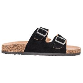 Chinelos VINCEZA com fivela preto