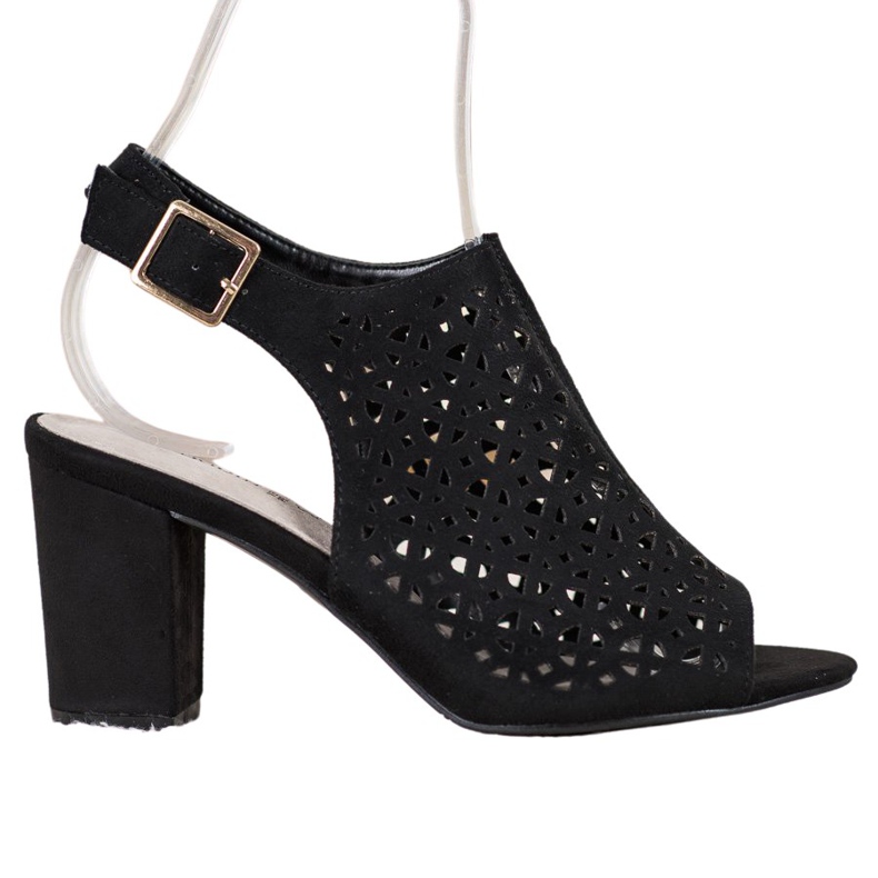 Goodin Sandálias a céu aberto com camurça preto