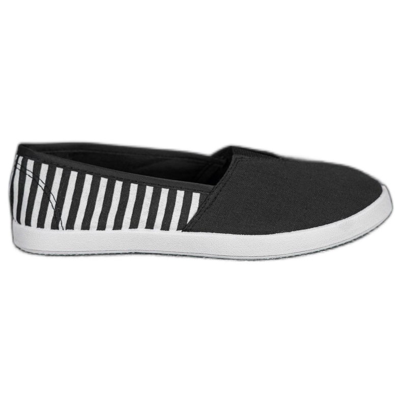 SHELOVET Slipons pretos com alças