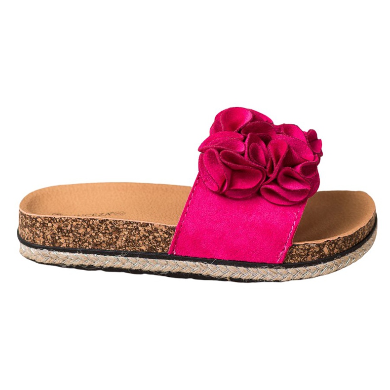 Chinelos Confortáveis Com Flores VINCEZA rosa Chinelos Confortáveis Com Flores VINCEZA rosa
