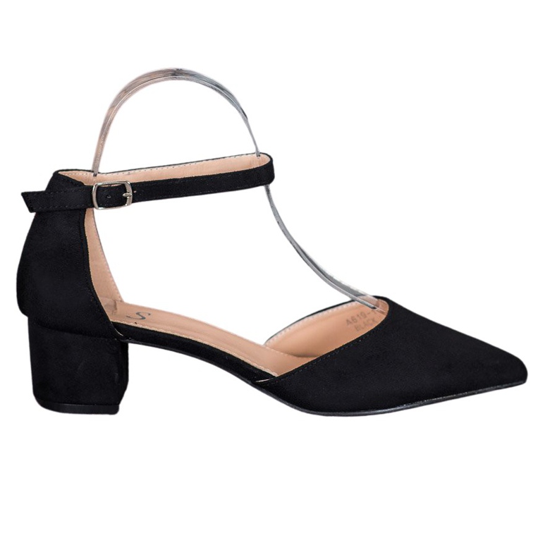 Small Swan Bombas elegantes preto