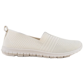 SHELOVET Slipons com aberturas confortáveis castanho