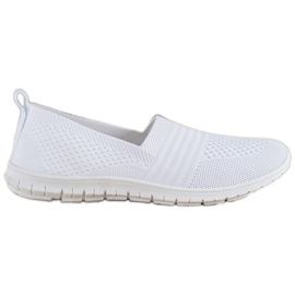SHELOVET Slipons com aberturas confortáveis branco SHELOVET Slipons com aberturas confortáveis branco