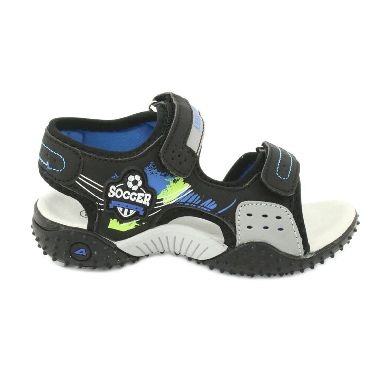 American Club Sandals Leather Insert HL21/20 preto/azul