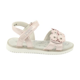 Sandálias rosa com lantejoulas pérolas American Club XD10/20