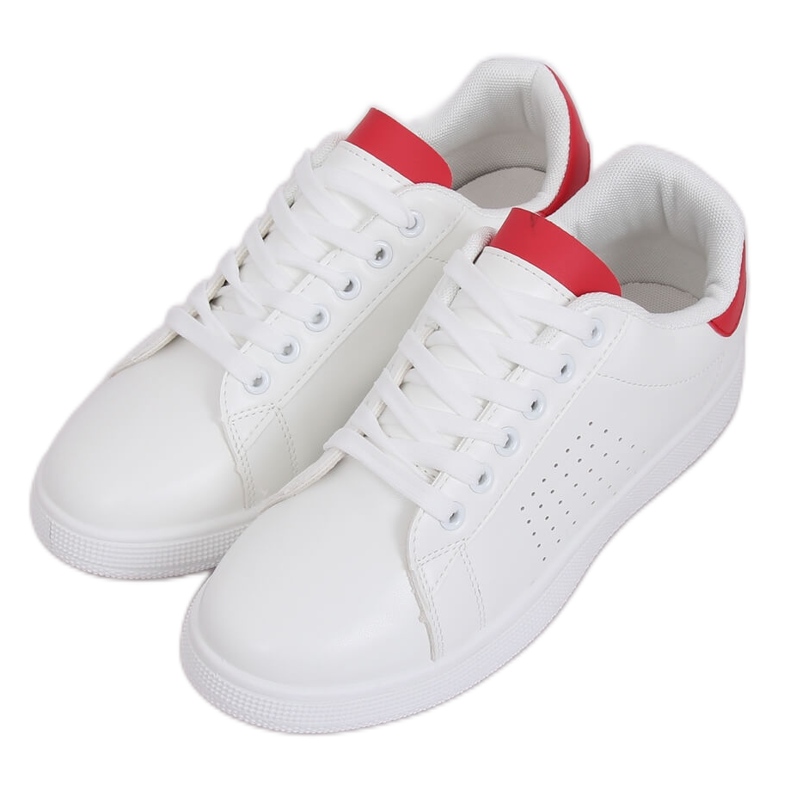 Tênis feminino branco e vermelho LV101P vermelho