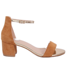 Sandálias de salto alto Camel M307P Camel marrom