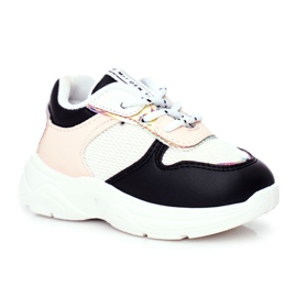 FRROCK Sapatos esportivos infantis Matylda pretos multicolorido