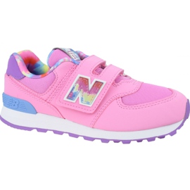 Tênis New Balance Jr YV574TDP azul rosa