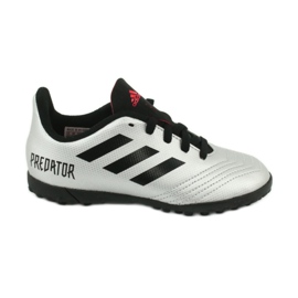 Chuteiras Adidas Predator 19.4 Tf Jr G25825 prata