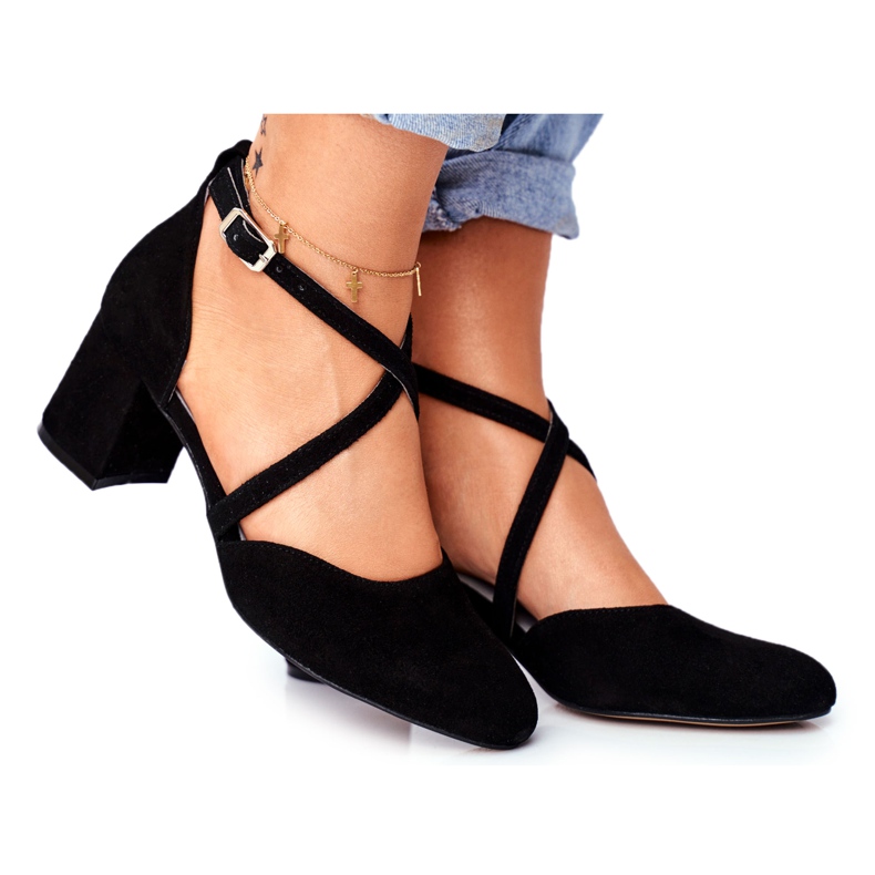 Mulheres Pumps Maciejka Couro Preto 04070-01