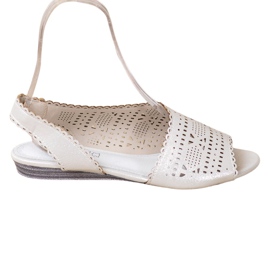 Goodin Sandálias Prateadas Brilhantes cinza