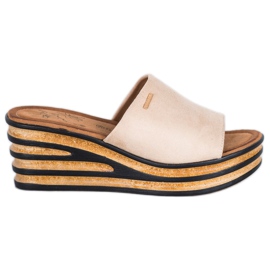 Goodin Chinelos elegantes marrom