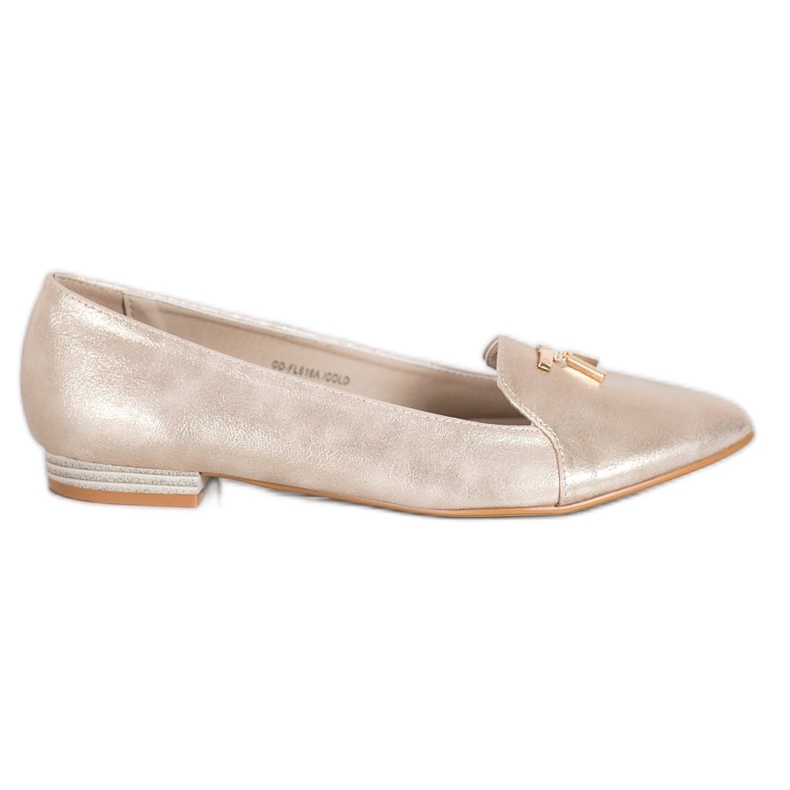 Goodin Bailarinas douradas brilhantes dourado