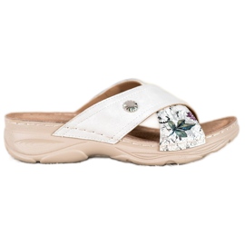 Chinelos na plataforma VINCEZA branco