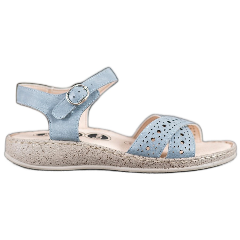 SHELOVET Sandálias leves na plataforma azul