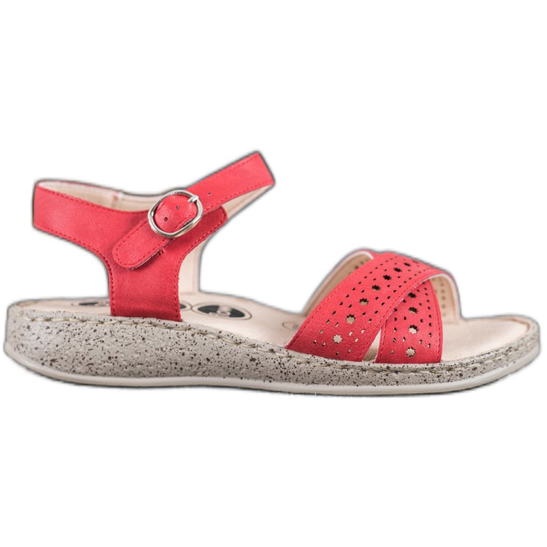 SHELOVET Sandálias leves na plataforma vermelho