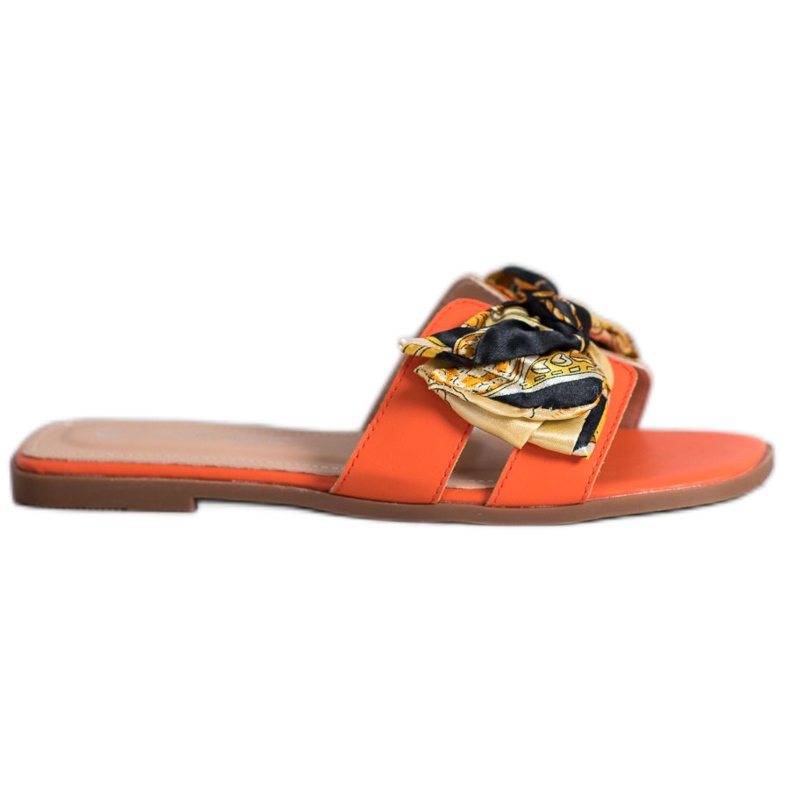 SHELOVET Chinelos elegantes laranja